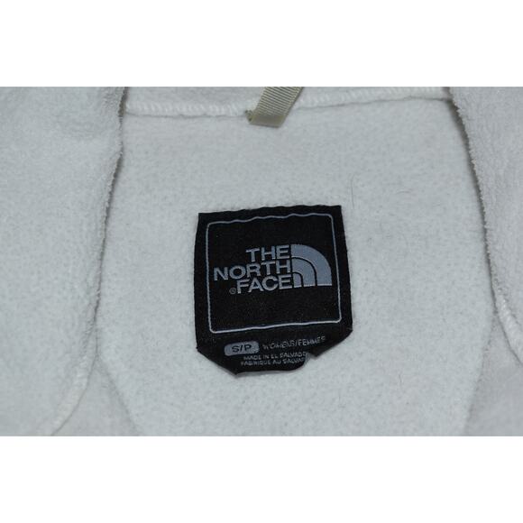The North Face Fleece Jacket Womens Size Small Full Zip Gray White - Picture 7 of 9